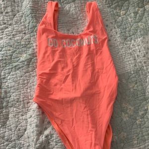 Aerie high cut one piece bathing suit